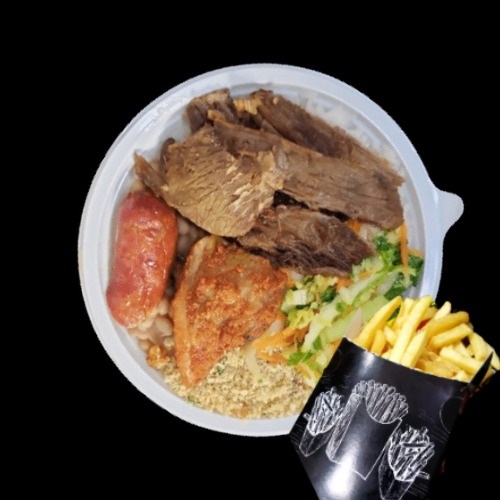 A Promoção Churrasco Na Brasa  Medio + 1 Cx de  FritasA Promoção Churrasco Na Brasa  Medio + 1 Cx de  Fritas